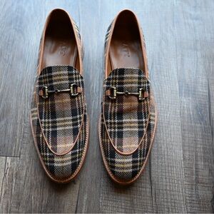 Taft Brown and Black Loafers with Horsebit Detail